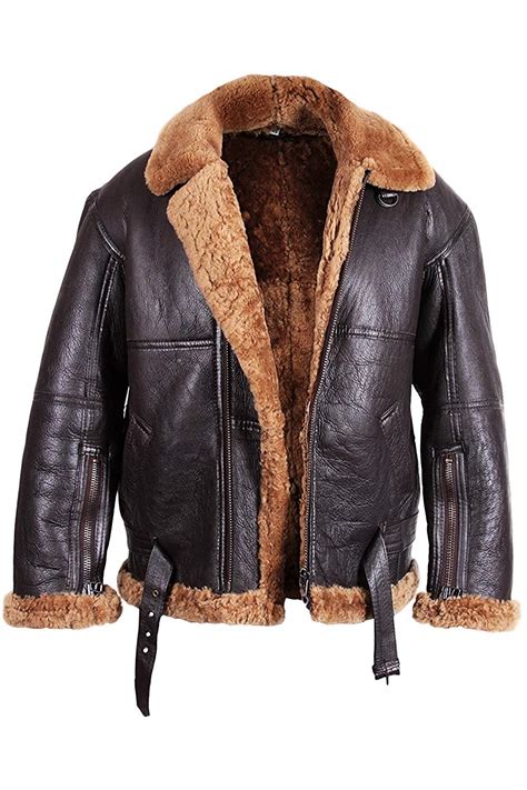 Aviator jacket in shearling 